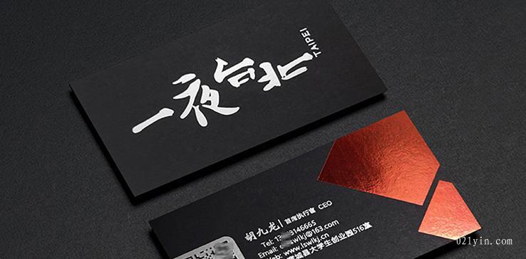 黑卡燙金名片設計欣賞-2  第5張